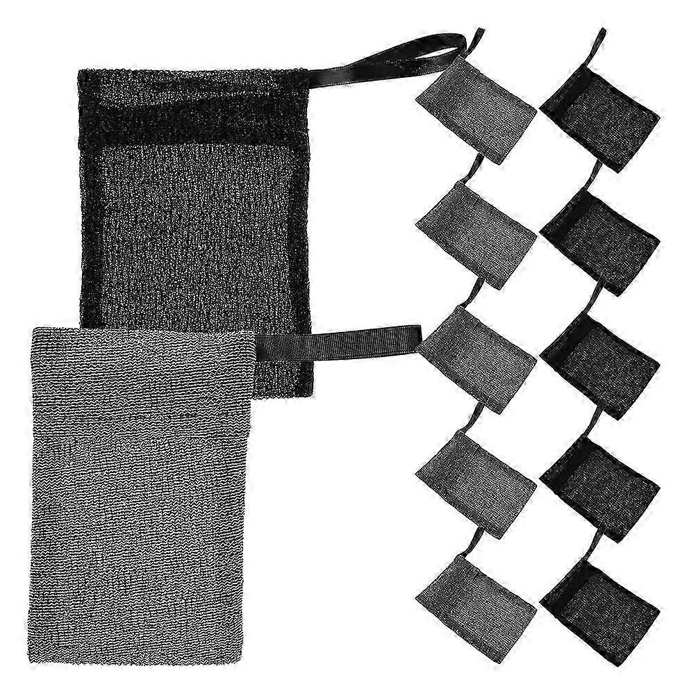 Assorted Color Soap Pouch Bar Soap Bag for Storage 12Pcs Set