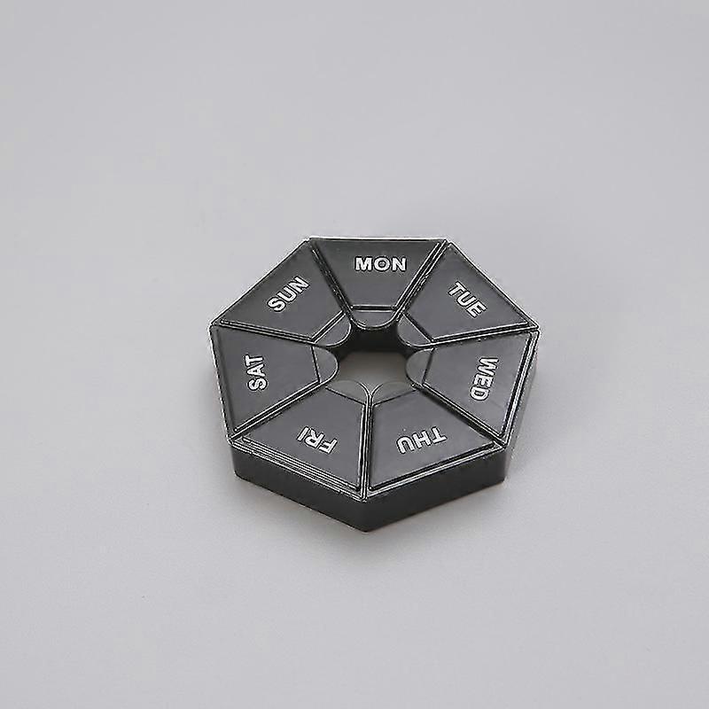 7 Days Storage In Round Pill Boxes
