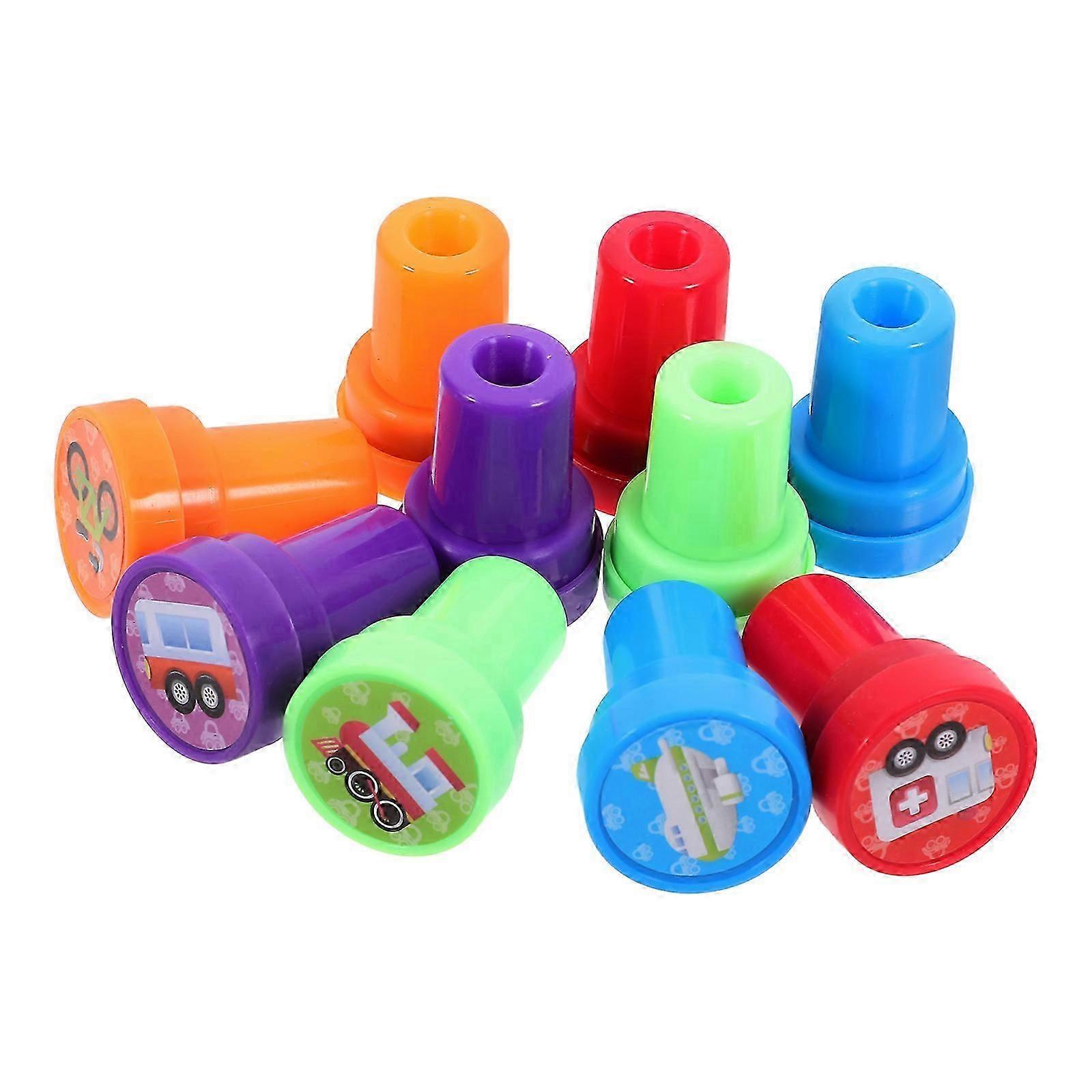 Transport Pattern Stamps | Plastic | 50Pcs for DIY Journaling & Scrapbooking