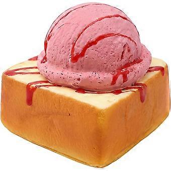 Artificial Bread, Bread Stress Toy Slow Rebound Squish Toy with Realistic Toast & Ice Crea