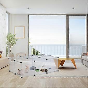 16-piece enclosure for free-roaming animals Transparent