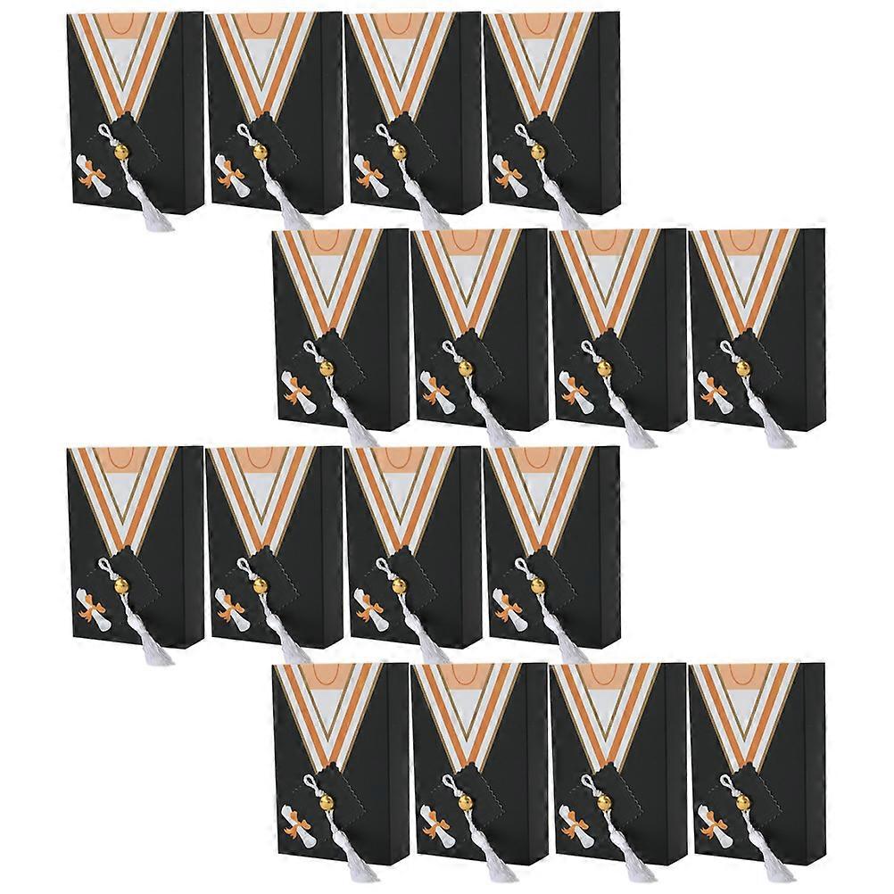 Gift Packaging Box Mortarboard Candy Container for Celebration 50Pcs