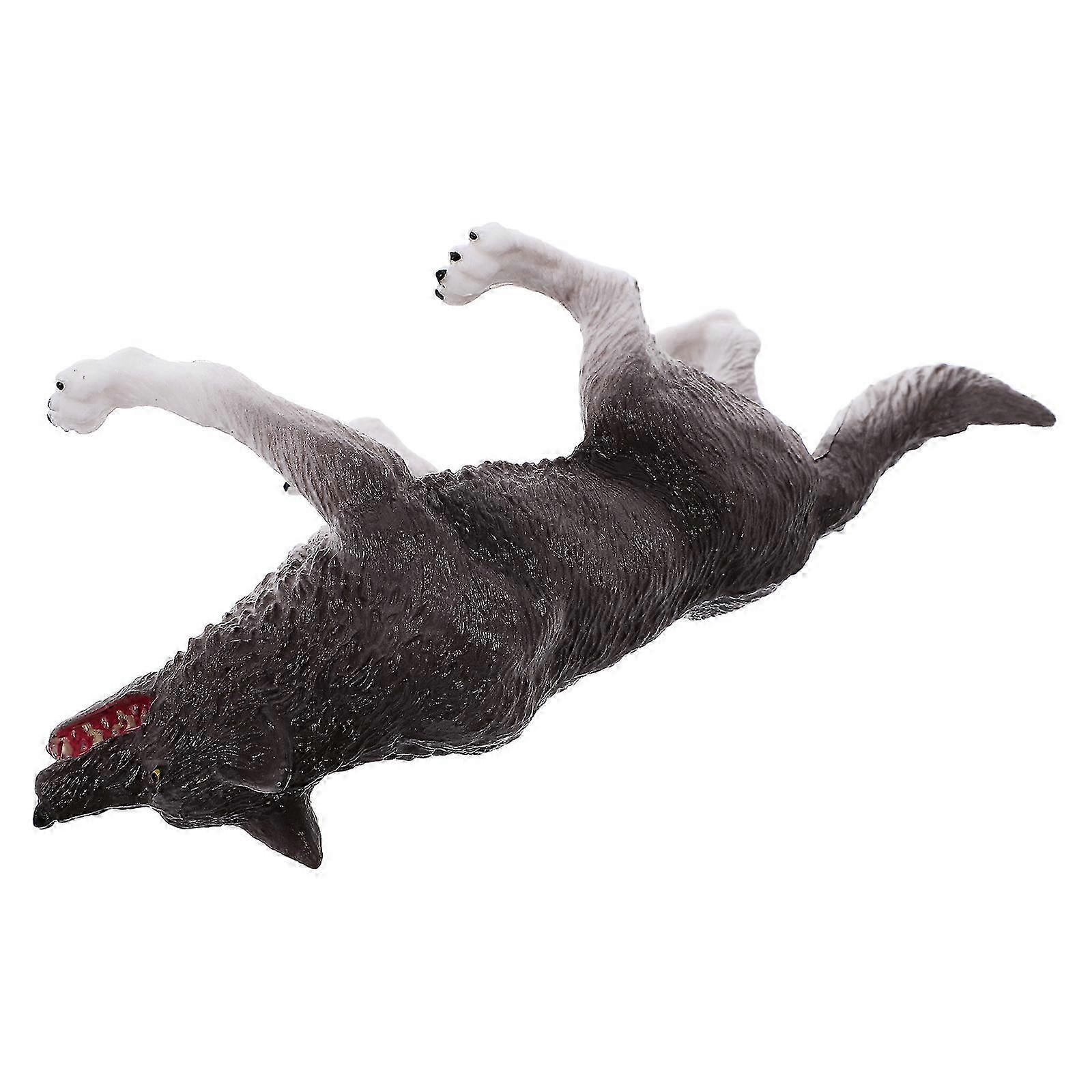 Cognitive Wolf Model compatible with Decoration ABS Material Realistic Wolf Figure