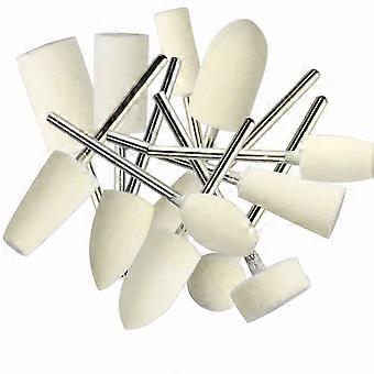 13pcs Stainless Steel Nail Drill Bits Set for Acrylic and Gel Nails Precision Shaping Salon Use