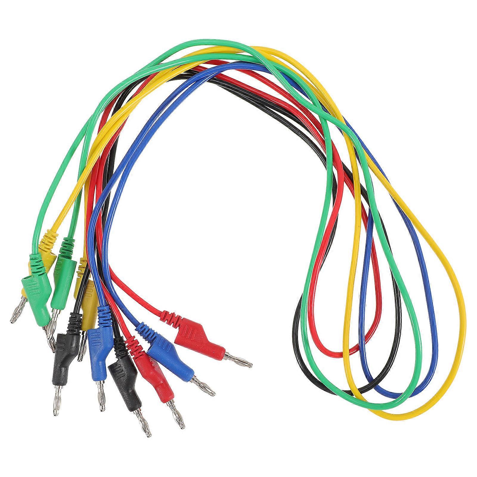 Banana Plug Cables Multi Meter Test Leads for Electrical Testing 5Pcs