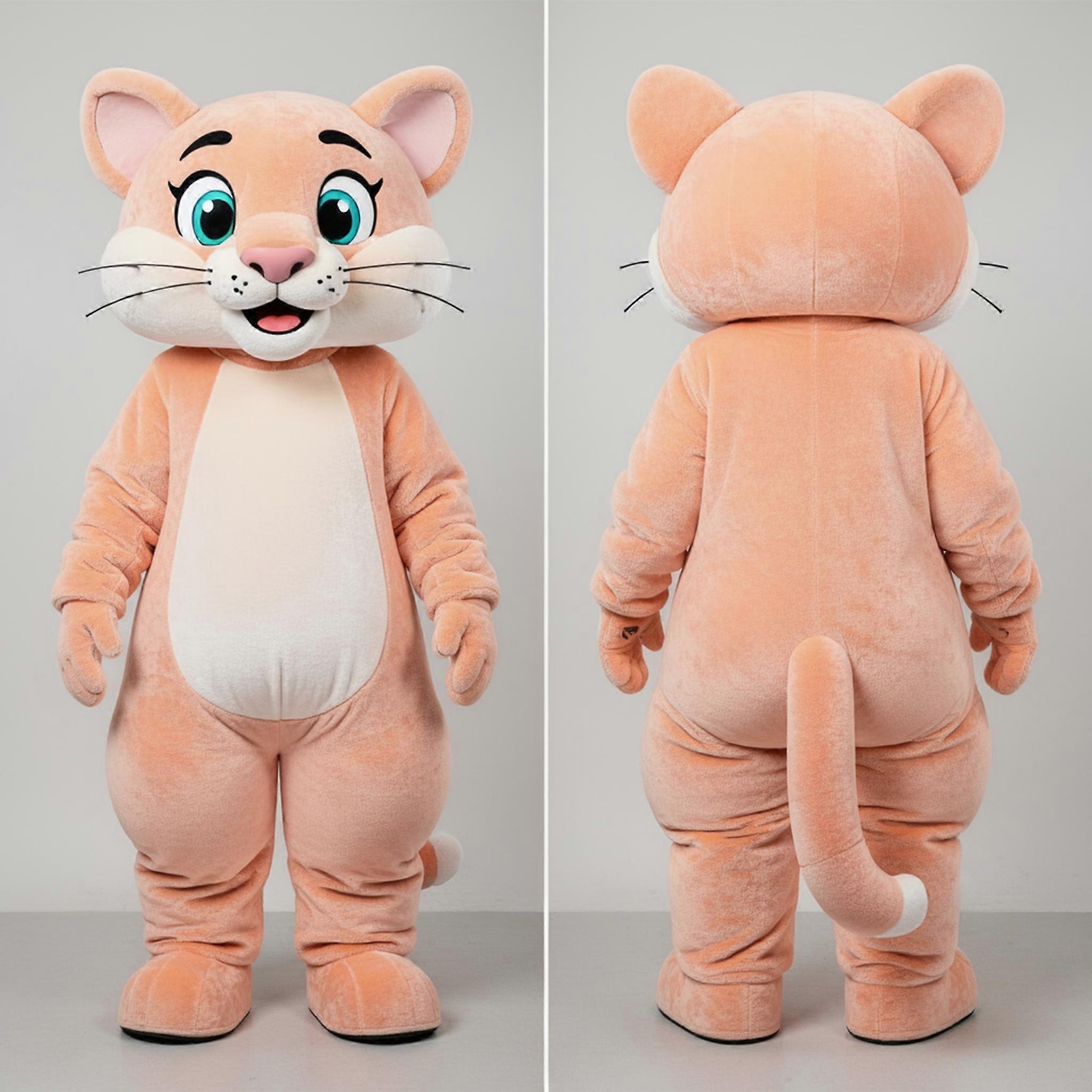 MASTICOT Peach Soft Mountain Lion Mascot