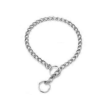 (4.0mm*65cm),Strong Iron Dog Collar Metal Chain Adjustable Training Collar for Big Dog Pet