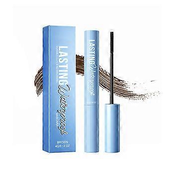 2pcs Brown Waterproof Mascara, Lengthening Volumizing Gentle Lash Care Eye Makeup