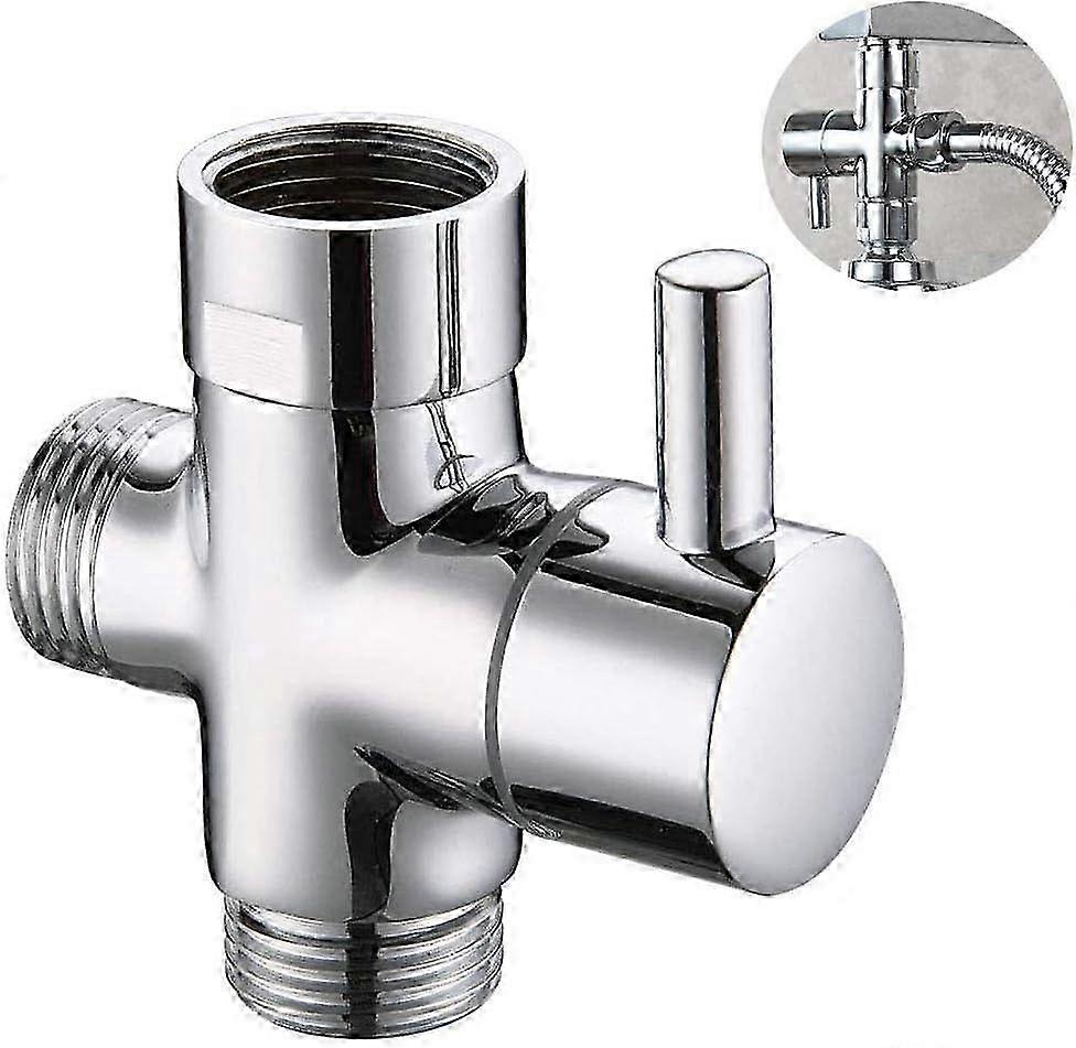 Solid Brass 3 Way Valve - 3 Way Shower Divider - Bathroom Kitchen Replacement