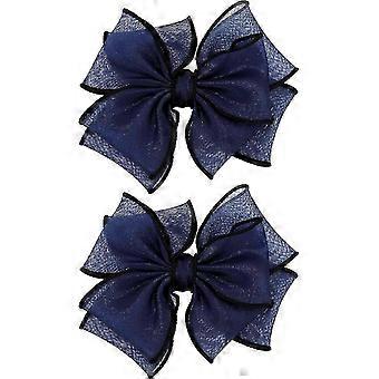 Lot de 2 pinces à chaussures amovibles en forme de gros nœud papillon