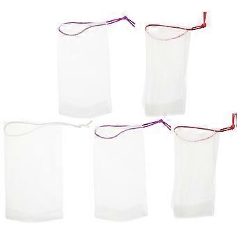 Seifennetzbeutel, Schaumnetz für die Körperreinigung, 5-teiliges Peeling-Set