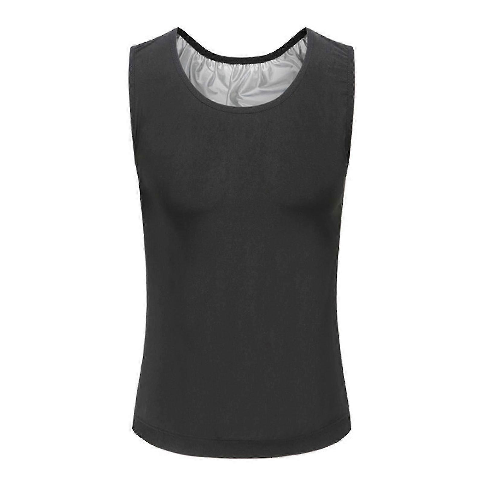 Workout tank top for men with gynecomastia compression