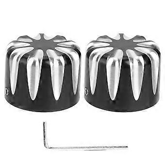 Par motorcykel CNC aluminium aksel møtrik cap cover vand drop type egnet til electra / road glidessort