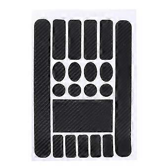 Kit de protection pour bases et cadre de VTT, en vinyle, facile à appliquer, compatible VTT et BMX, noir