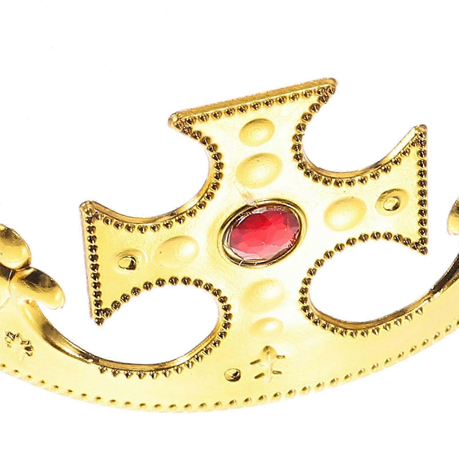 Crown Plastic Plating Function 2Pcs Antique Cross Crown Halloween Prop