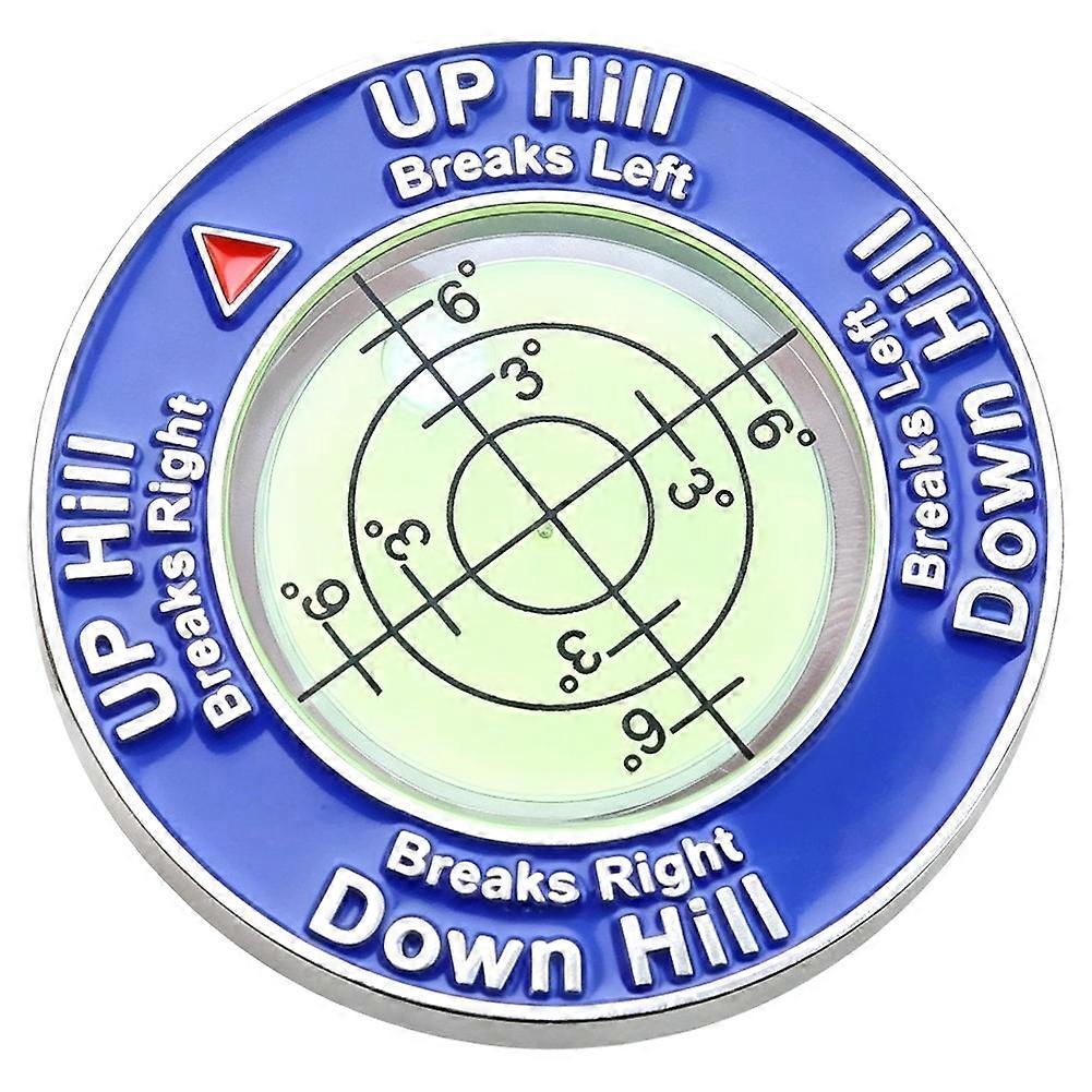 Golf Equipment Golf Putting Reading Aid Bubble Level High-Precision Alignment Reader Tools Double-Sided Ball Marker