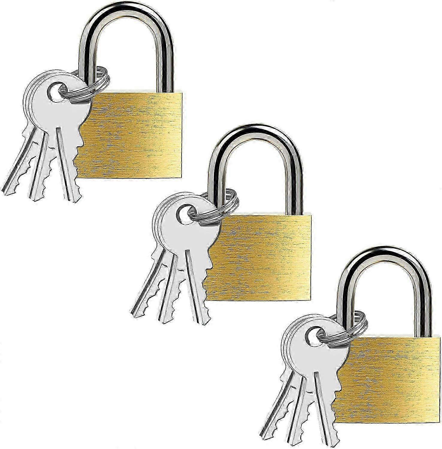 Mini Travel Padlock Set 3-Pack