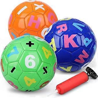 Mini gumowe piłki dla dzieci, 6-calowe kolorowe piłki plażowe do mini bramek do piłki nożnej, 3 małe kryte piłki do piłki nożnej z PVC