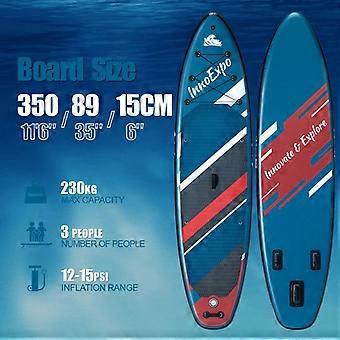 INNOEXPO SUPIE74G Inflatable paddle board, dimensions 350*89*15, made of non-slip EVA, suitable for beginners.