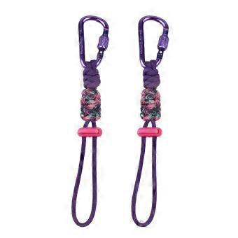 Hand-Woven Water Bottle Holder Lanyard with Carabiner Clip, Adjustable Paracord Strap, Multifunctional Keychain for Camping and Hiking, 2 Pack