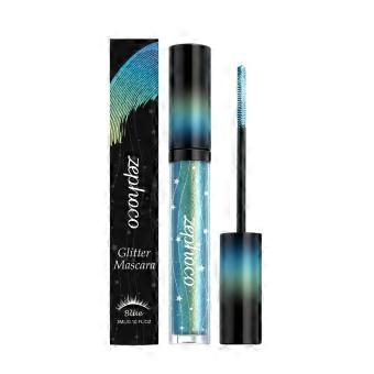 Explosive Mascara (Blue) Stage Party Explosive Sparkling Eye Makeup for Curling, Long Lasting and Easy to Remove Makeup