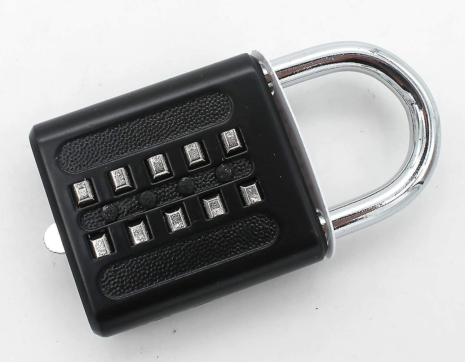 Lot De 2 Cadenas à Combinaison 4 Chiffres - Anse Acier 8mm Étanche Pour Portail, Garage, Casier