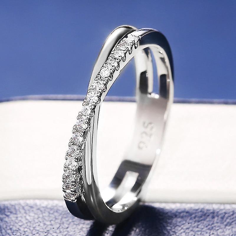 Huitan Classic Simple X Shape Cross Women Ring