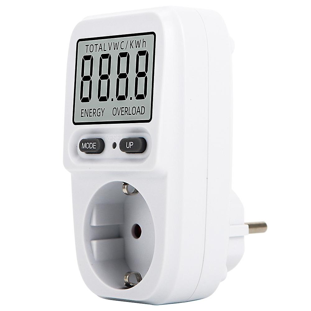 Eu Plugelectricity Meter For Socket, Power Consumption Meter, Energy Cost Meter With Monitoring Modes,110*75*62mm