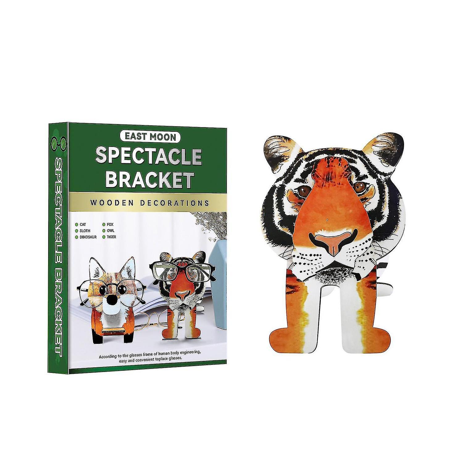 Cute Markings Animals Shaped Wooden Sunglasses Spectacles Holder Shelfs