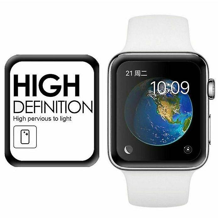 For Apple Watch 6 5 4 3 2 44 & 40 Mm Curved Tempered Glass Full Screen Protector