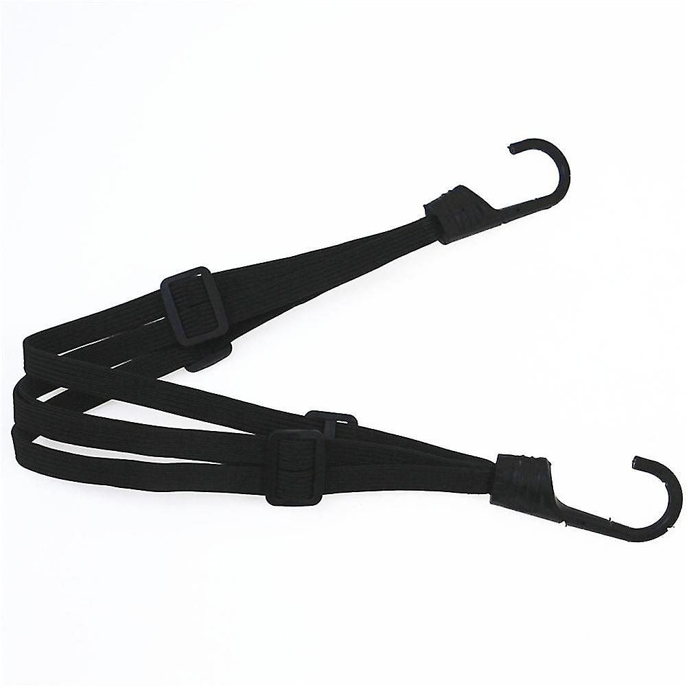 Retractable Cord 2 Hooks Elastic Rope Strap For Motorcycle Helmet Luggage