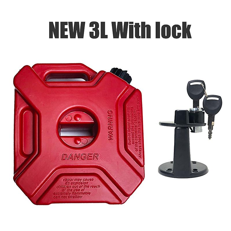 Nero Rosso Serbatoio del carburante Lattine di benzina Barili possono Gas Contenitore di ricambio Antistatico Jerry Can Motorcycle Fuel Tank Pack Jerrycan Benzina