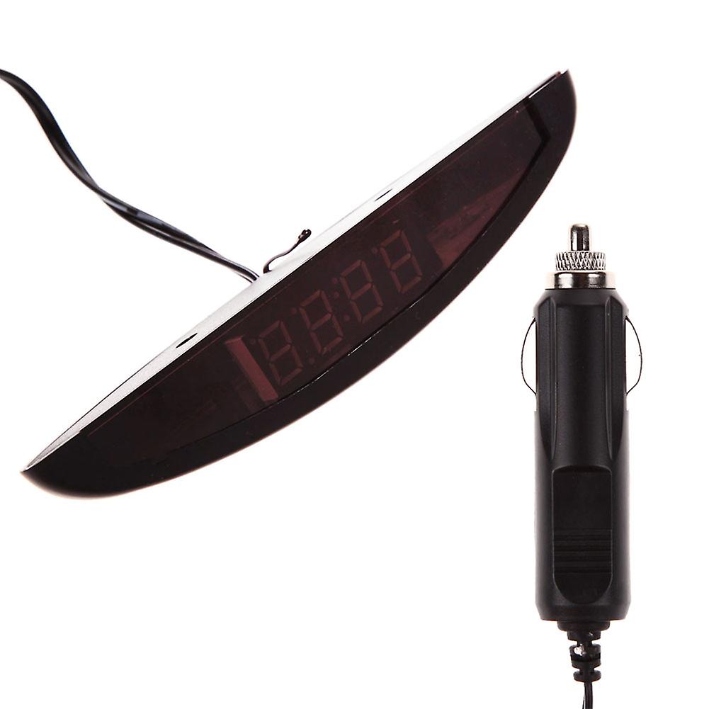 Led Digital Car Clock Automobile Electronic Clock 12v Car Voltmete