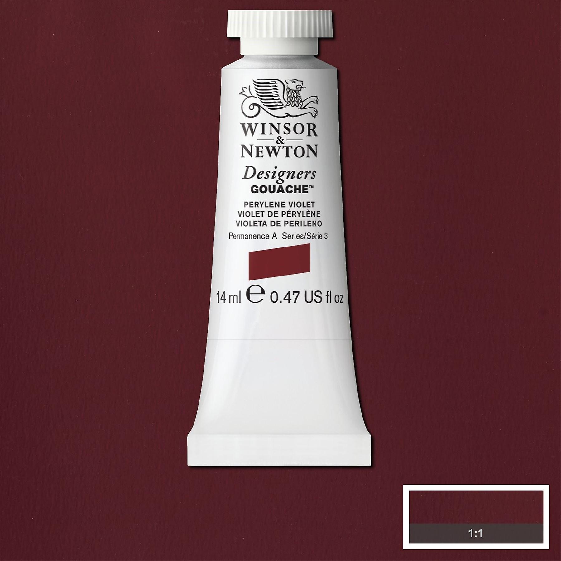 Winsor and Newton Designers Gouache Tube - Perylene Violet - 14ml