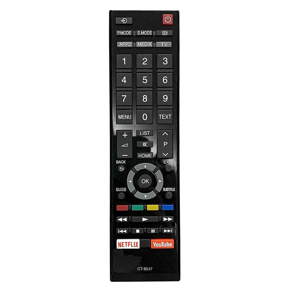Remote Control Compatible With Ct-8547 Toshiba Tv 49l5865ee 43u5865ev 43l5865ev Black