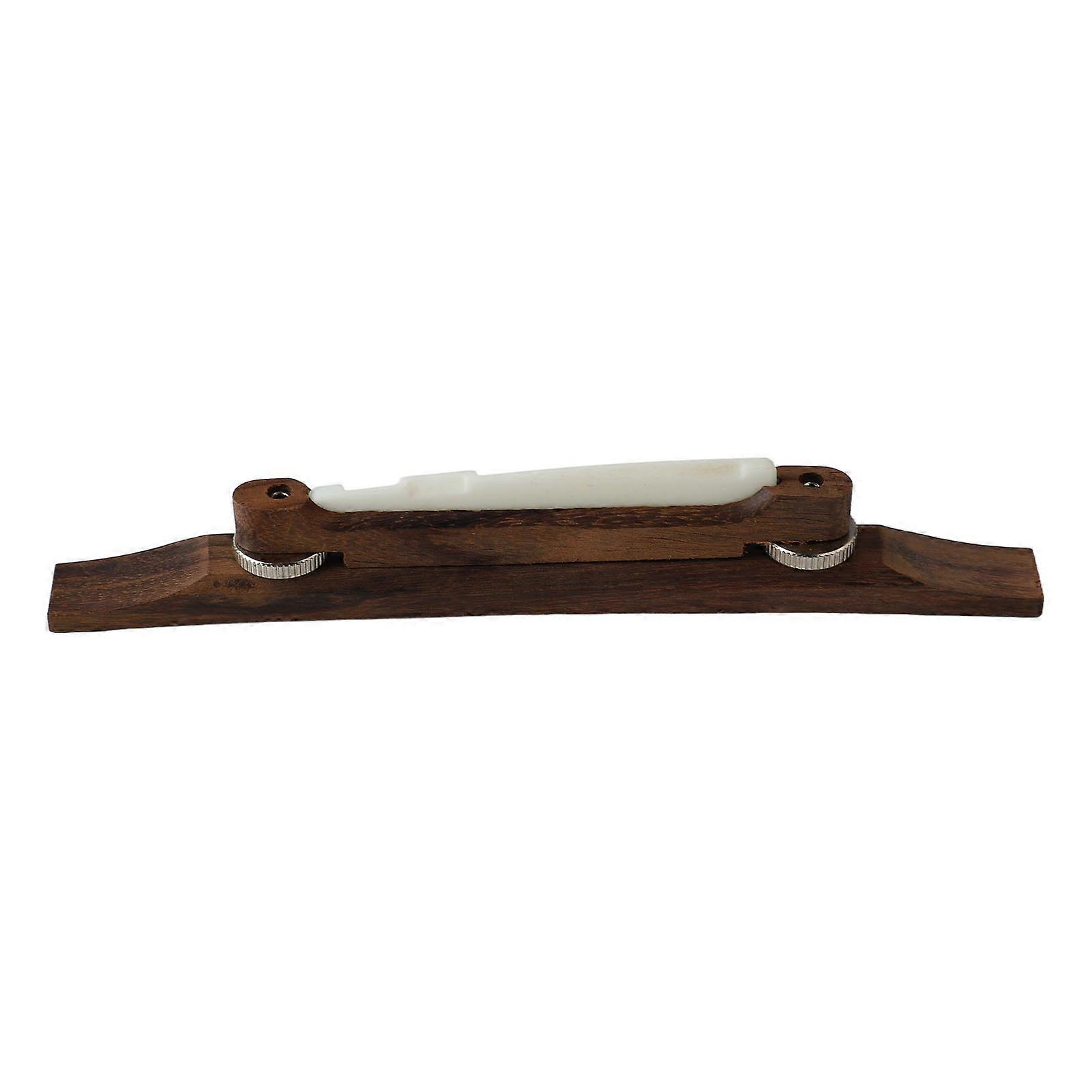 Guitar String Bridge Height Adjustable Wood Bridge Replacement Musical Instrument Accessory