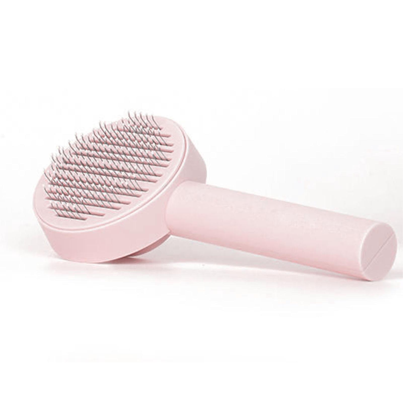 Katzenpflegebürste Rosa Ein-Knopf-Haarentfernungsbürste