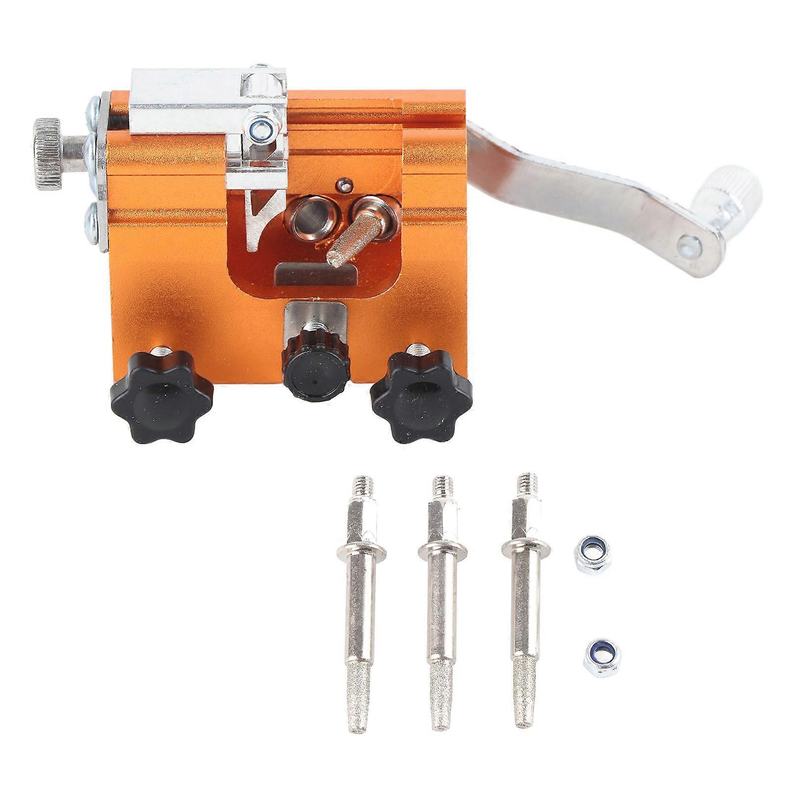 Chainsaw Sharpener Manual Alloy Tool, Accurate Efficient Portable Chain Saw Blade Sharpening for Outdoor Use