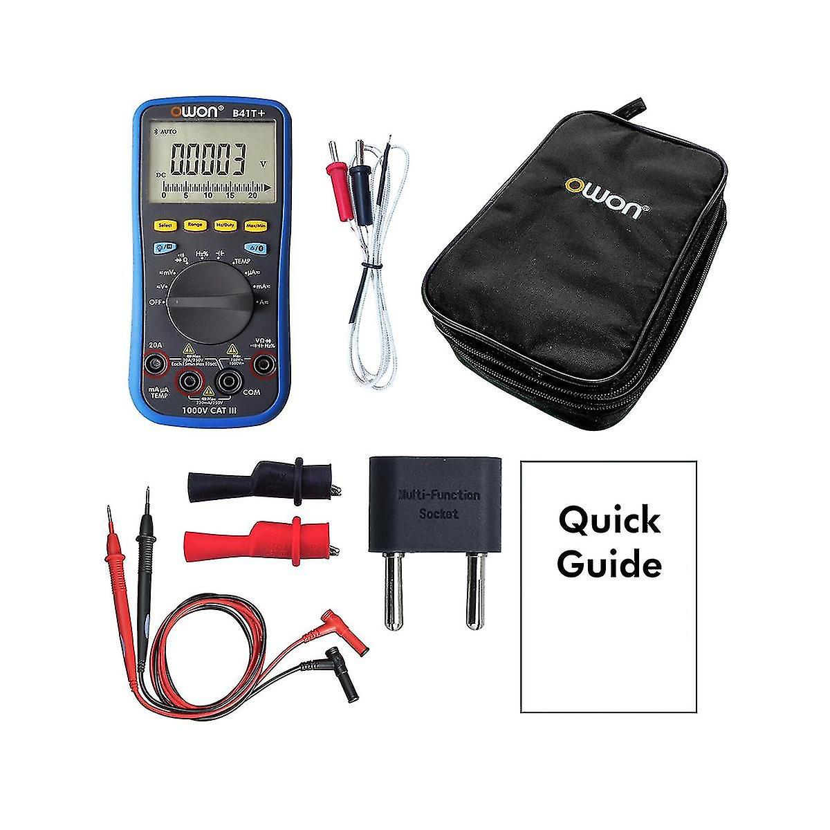 B41t+ 4 1/2 Multifunction Digital Multimeter With Bluetooth True Rms Backlight Voltage And Current Test Meter