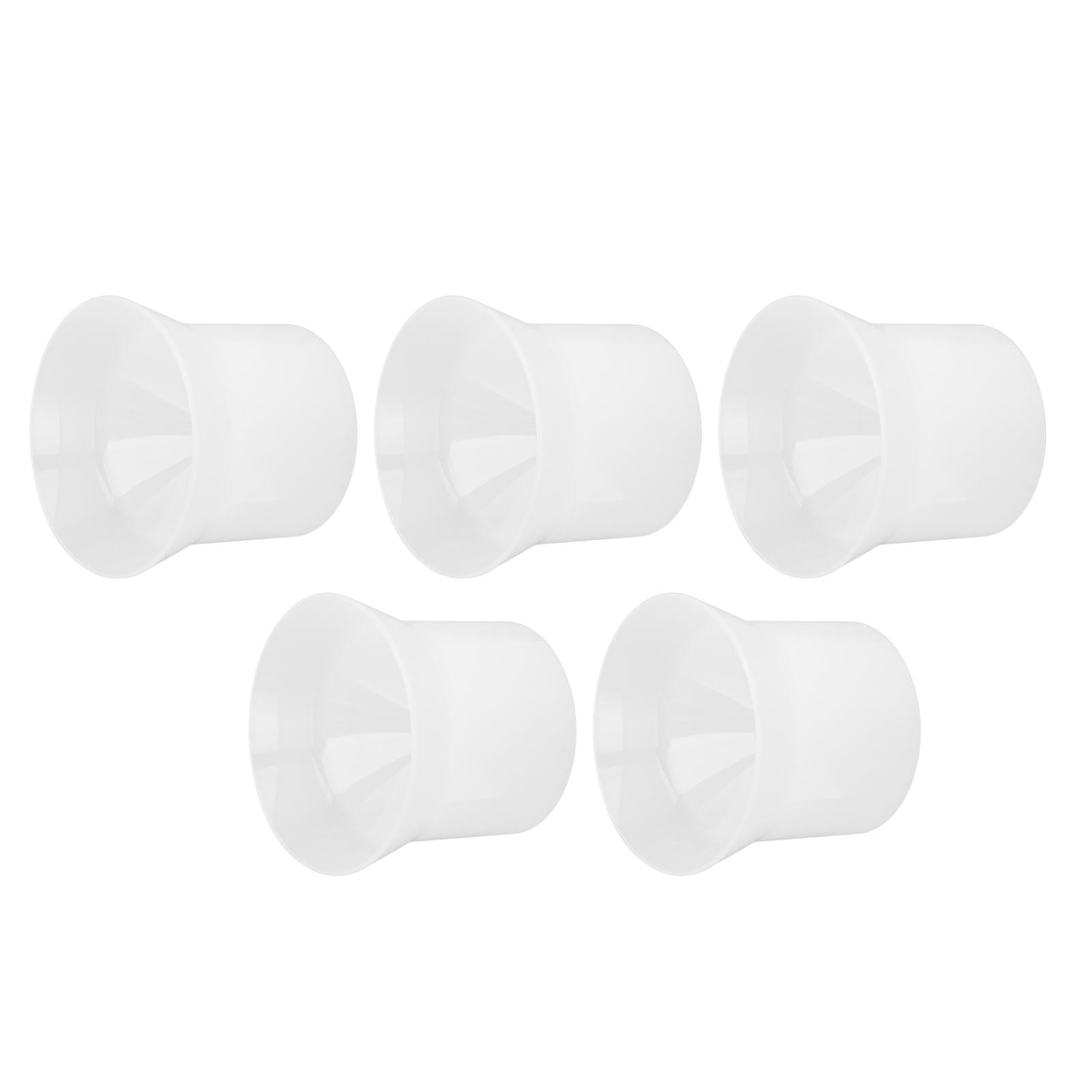 5pcs Lotion Funnel Round White Bottle Filling Shampoo Transfer Essential Oils Funnel 