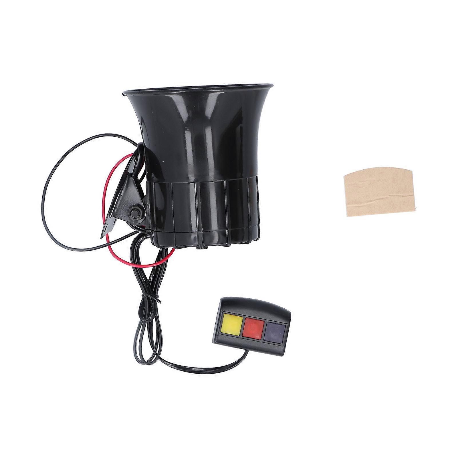 105dB Car Alarm Horn Siren with Megaphone - Universal 12V Loudspeaker for Vehicles
