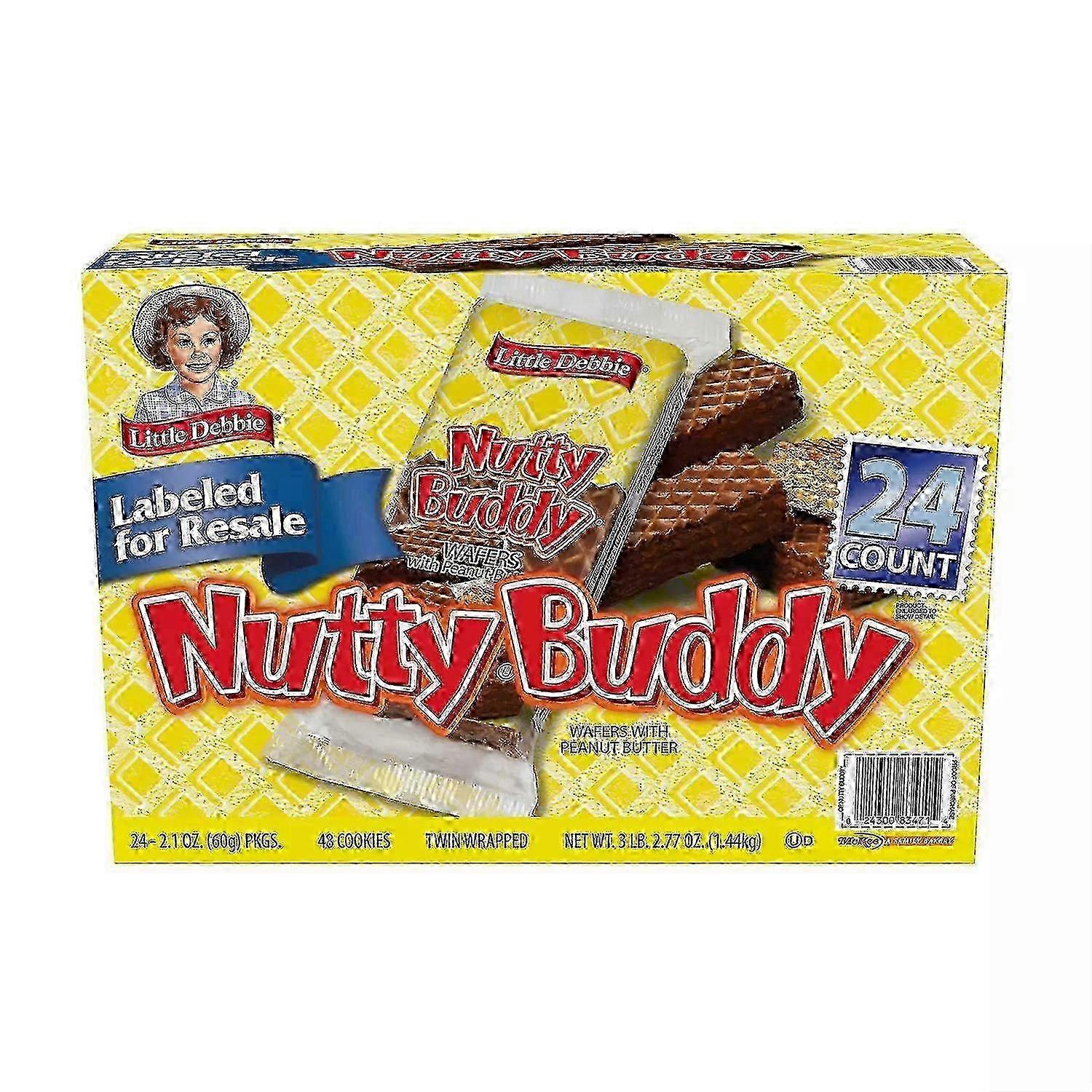 Little Debbie Nutty Buddy Bars Pack, 24 Ea