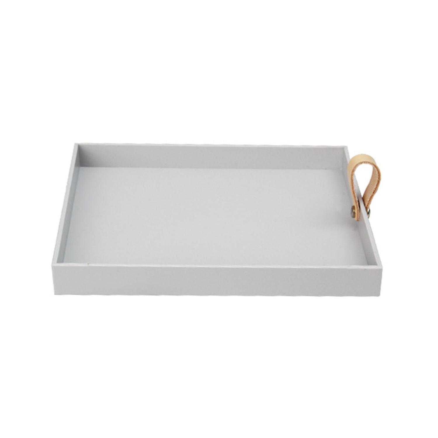 OuZhan Square Decorative Dish Multi-purpose ABS Table Centerpieces Display Tray Home Decor