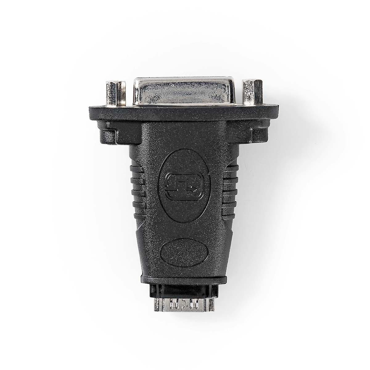 ™ HDMI Adapter | ™ HDMI Input | DVI-D 24+1-pin female | Nickel Plated | Straight | ABS | Black | 1 pc. | Lock
