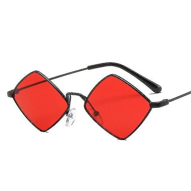 Damen Metall Rhombus Sonnenbrille