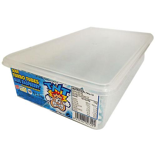 BLUE RASPBERRY TNT Sour Turbo Tubes 30x50g Sugar Coated Yummy Delicious Flavour