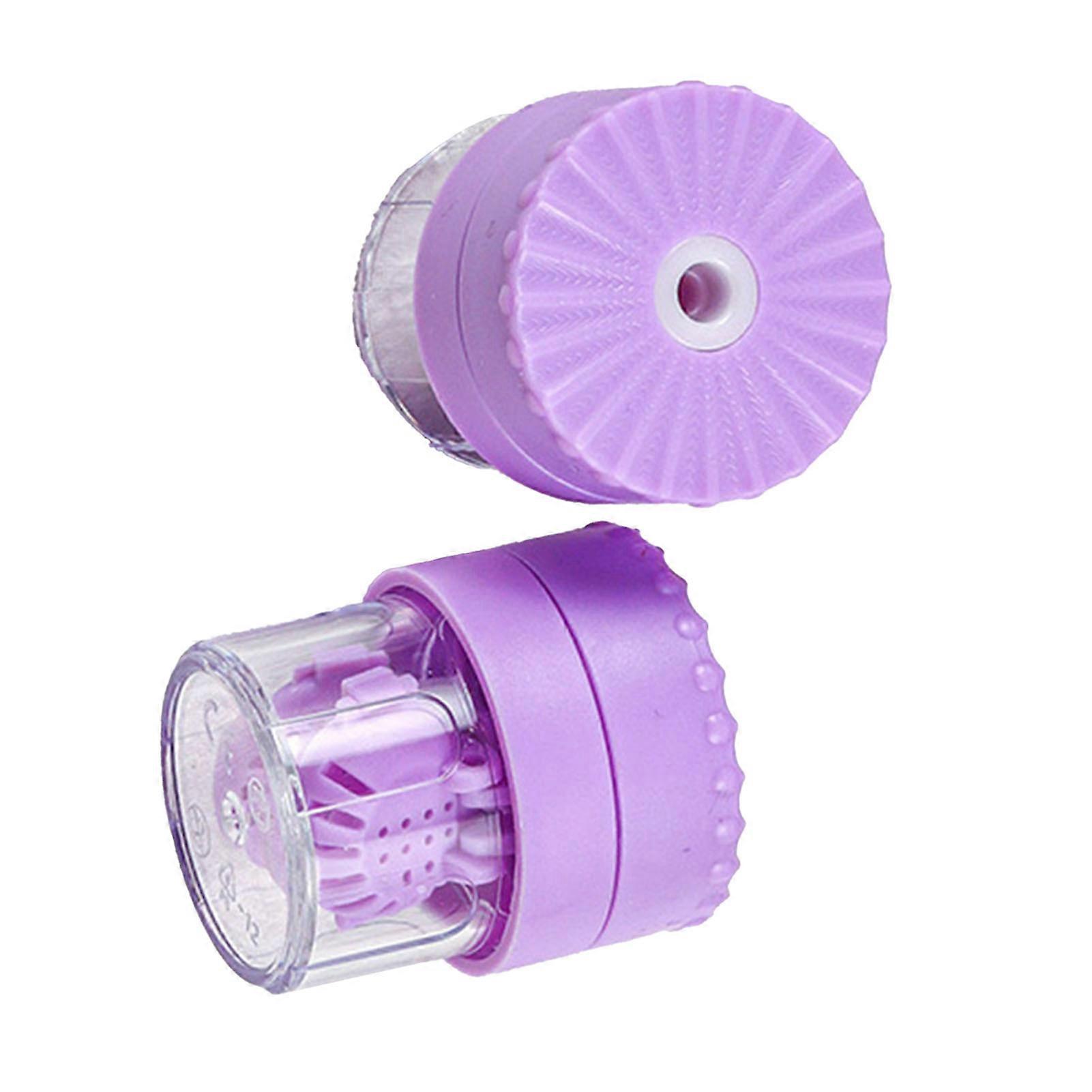 Contact Lens Washer Handheld Rotate Deprotein Portable Manually Contact Lens Cleaning Device Purple 