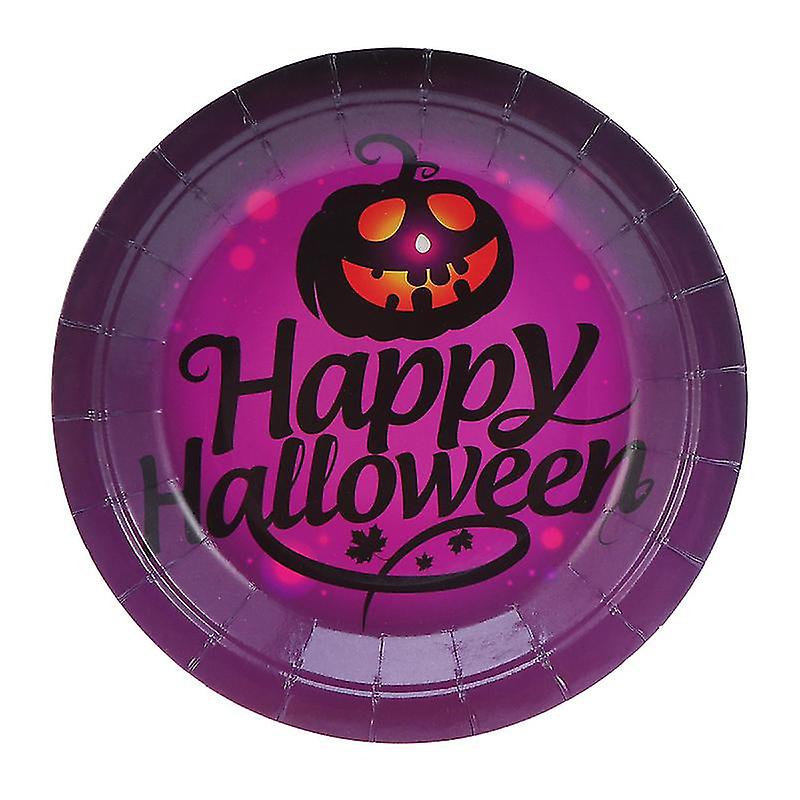 10pcs Funny Paper Dish For Halloween Decorations