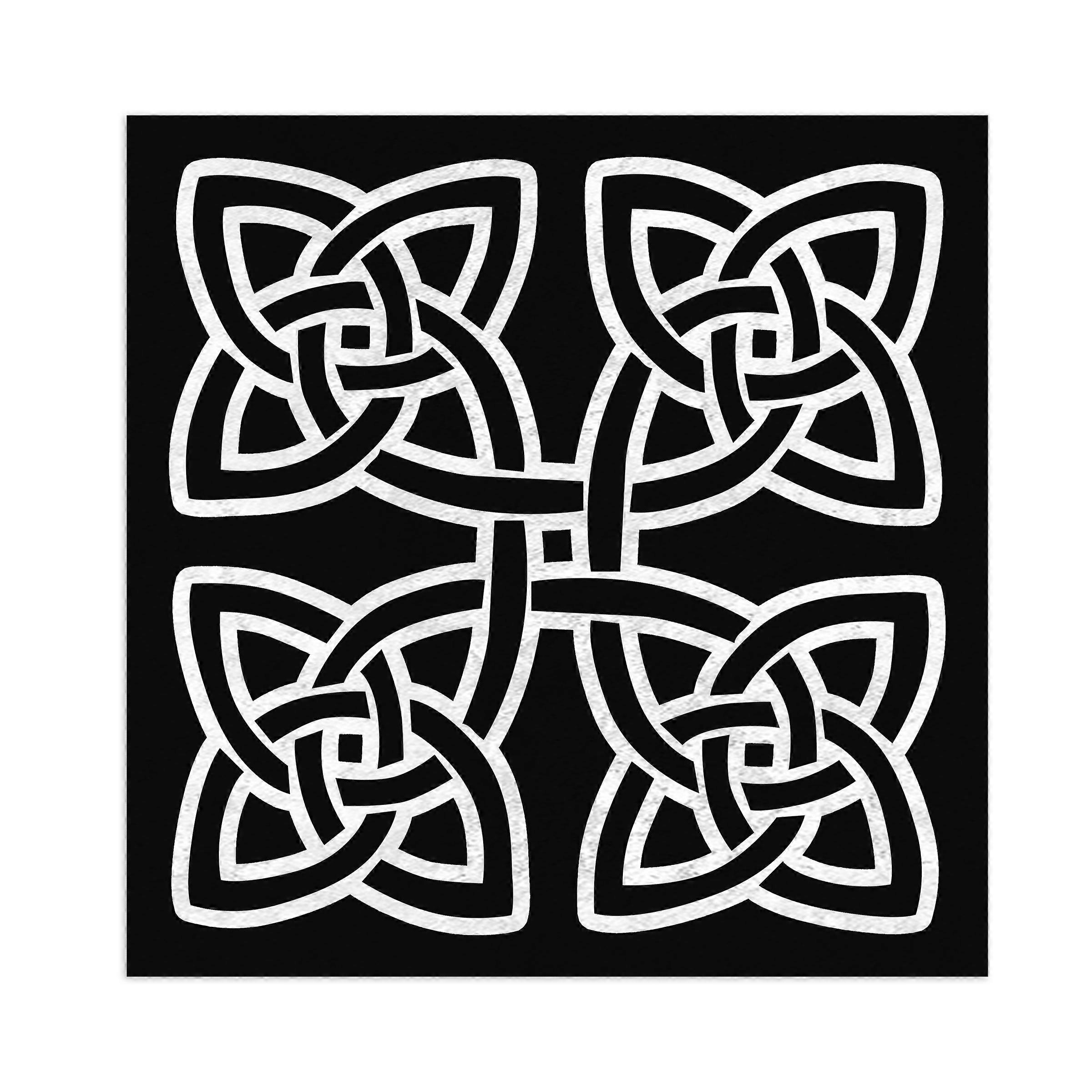 Celt Symbols Square Decorative Floor Rug