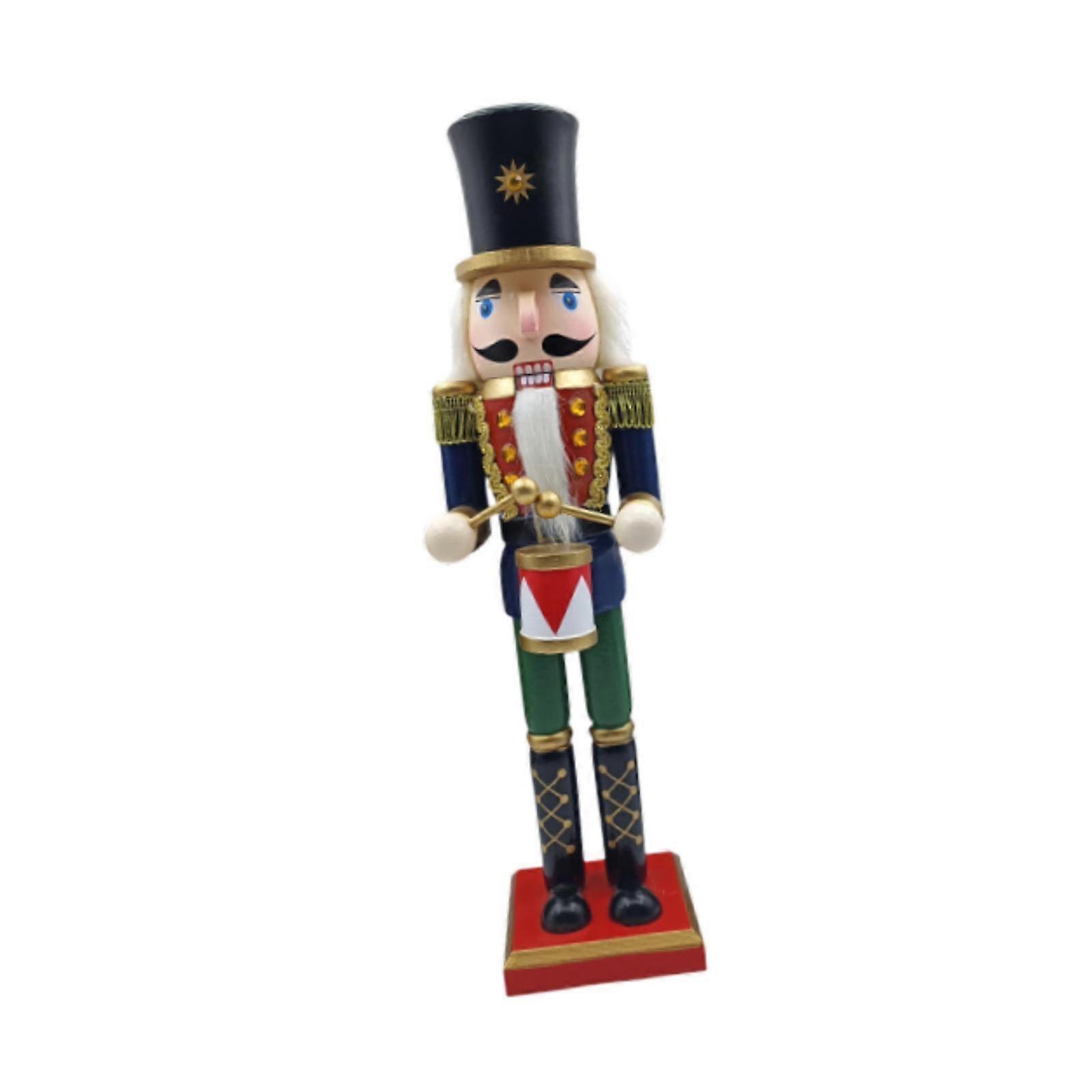 15inch Wood Soldier Figure Nutcracker Table Ornament for House Warming Party Style A